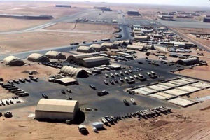 قاعدة رميلان الجوية الامريكية في منطقة بسوريا