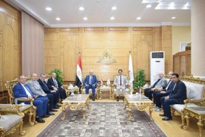 رئيس جامعة بنها يستقبل رئيس جامعة المنوفية لبحث سبل التعاون المشترك 