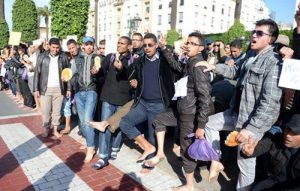 مظاهرات معلمو المغرب-ارشيفية