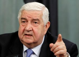 وزير الخارجية السوري وليد المعلم