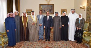 الرئيس السيسى مع الإعلاميين الكويتيين