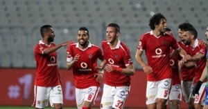 فرحة فريق الاهلى باحراز هدف
