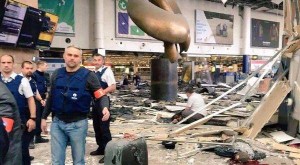 صورة أرشيفية لاثار تفجير بروكسل