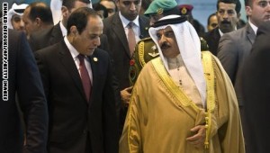 الرئيس السيسي، وملك البحرين الشيخ حمد بن عيسى