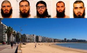 مونتيفيديو وضيوفها، من اليمين جهاد دياب ومحمد معطان وعبد الهادي فرج وأحمد عدنان عجام وعلي حسين شعبان