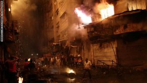 جانب من الحريق