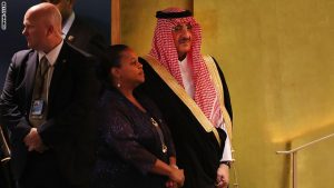 الأمير محمد بن نايف في مقر الامم المتحدة في نيويورك ( سي ان ان ) 