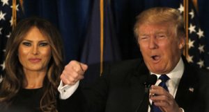 ترامب لحظة اعلان فوزه