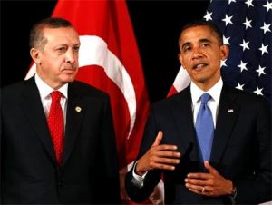 الرئيس الامريكي اوباما مع الرئيس التركي اردوغان ( الارشيف)