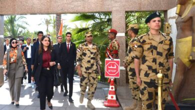 زيارة شباب مجلس القبائل والعائلات المصرية لقيادة قوات الصاعقة المصرية