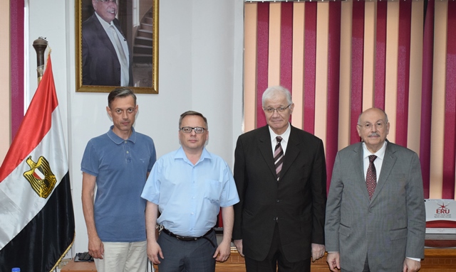 زيارة وفد جامعة إيجيفسك الروسية لـ"الجامعة المصرية الروسية"