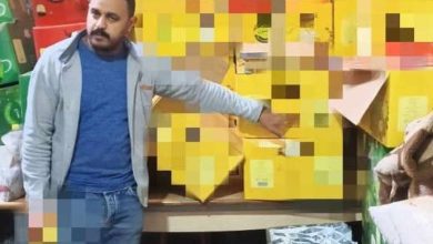 صحة القليوبية تداهم مخزن لتعبئة المواد الغذائية مجهولة المصدر بشبين القناطر 