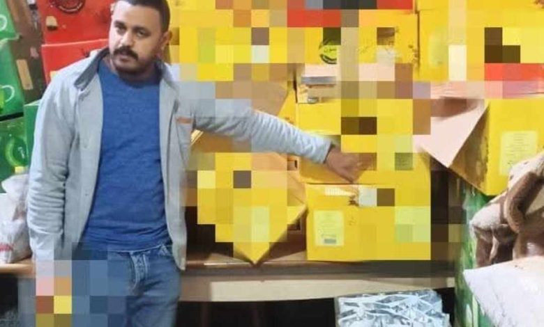 صحة القليوبية تداهم مخزن لتعبئة المواد الغذائية مجهولة المصدر بشبين القناطر 