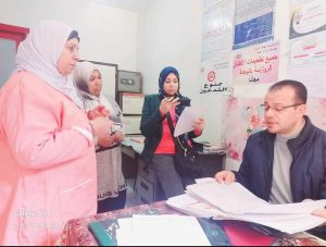 مدير صحة القناطر الخيريه يتقثد الوحدات الصحيه بباسوس وابوابغيط