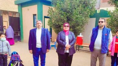 وكيل تعليم القناطر الخيريه تتفقد مدرسة ابوالغيط الابتدائيه الجديده 