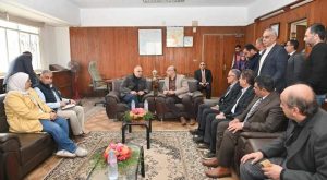 سويلم يلتقى العاملين بالإدارة المركزية للموارد المائية والري بالقليوبيه