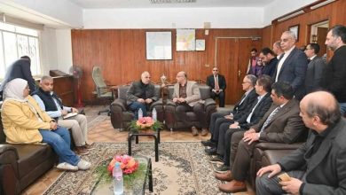 سويلم يلتقى العاملين بالإدارة المركزية للموارد المائية والري بالقليوبيه